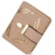 thumbnail image 1 of Cartera corta de piel para mujer, cartera con forma de hoja, tarjetero, monedero, monedero pequeño, cartera con cremallera y hebilla, 1 of 8