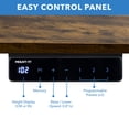 thumbnail image 3 of Mount-It! Electric Sit-Stand Desk with 55" Desktop, Ergonomic, White Frame, Oak Brown, 3 of 10
