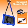 thumbnail image 4 of for iPad Mini 5th/4th Generation Case 7.9 inch 2019/2015, 360 Rotating Shockproof Cover with Stand, Handle, Shoulder Strap, Blue, 4 of 7