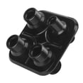 thumbnail image 4 of Car 4‑Port Air Conditioning Bulkhead Hose Fitting Universal Modification Replacement for GM PerformanceBlack, 4 of 8