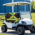 thumbnail image 2 of Garronmavis Jamaica Flag Style Golf Cart Seat Cover Replacement Soft and Comfort Golf Cart Elastic Seat Covers Universal Fit All Brand Decor Accessiores for Four Seasons, 2 of 6