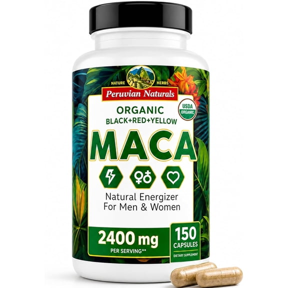 Maca Root Capsules for Men & Women - 150 Capsules