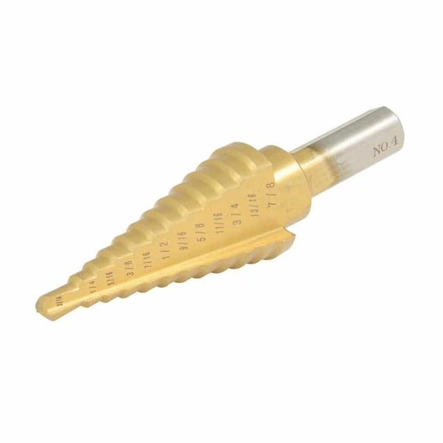 Brocas Escalonadas VentDepot 3/16-7/8' 3/8' Zanco Escalonada Acero Alta Velocidad