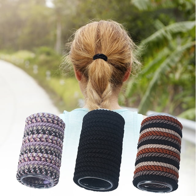 Sentmoon Élastiques à Cheveux pour Cheveux Fins Élastiques à Cheveux pour Cheveux Épais 15 Pcs Élastiques à Cheveux pour Cheveux Épais et Bouclés Bandes pour Queue de Cheval Élastiques à Cheveux pour Femmes