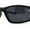 Black Red / Black, variant on Mens Lion Shield Emblem 90s Racer Rectangle Wrap Sunglasses Black Red