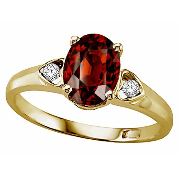 Tommaso Design� Genuine Garnet Ring