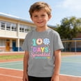 thumbnail image 6 of CLOISE Soft Short Sleeve Shirts for Kids Girls Boys 100 Day of School Tops Crewneck Holiday Pullover Graphic Summer Blouses Gray, 6 of 8
