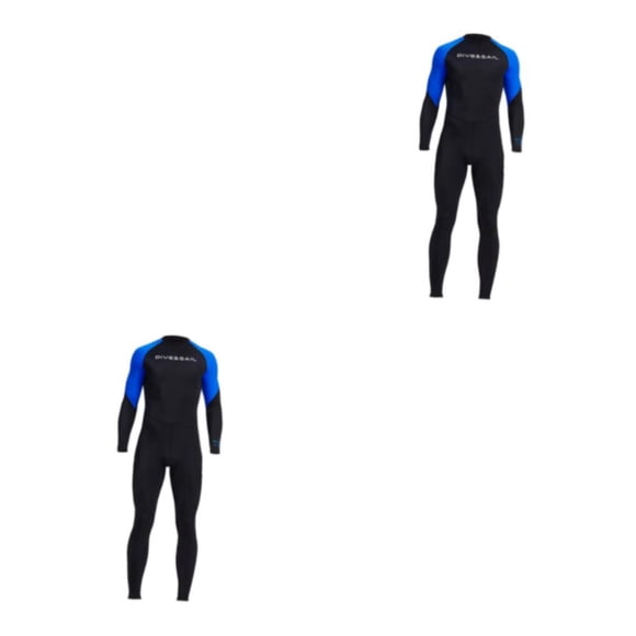 Sonducket Men Diving Wetsuit for Water Sports Suit Zip Wet Back Full Warm Body Surf azul METRO 2piezas