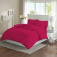 thumbnail image 1 of 100% Egyptian Cotton 3Pcs Tufted Pattern Duvet Set - Solid (Hot Pink, King/Cal-King), 1 of 5