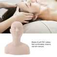 thumbnail image 3 of Mannequin Head Shoulder Model, Lifelike Skin Like Texture PVC Rubber Display Manikin Head Bust  for Acupuncture for Skin Caring, 3 of 8