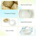 thumbnail image 2 of Plastic Bird Nest Chewproof Small Bed with mat Hanging House Hut Bird Cage Breeding Hatching Nest Washable Parakeet Nest for Parrot Budgie Love Bird Canary (White), 2 of 6