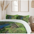 thumbnail image 6 of Ambesonne Hobbits Duvet Cover Sets, Fantasy Hobbit Land House, 2-Queen, Green Brown Blue, 6 of 7