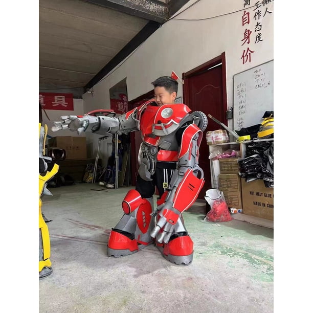 Disfraz de cosplay de película para niños robot transformador 1:1 fácil de usar adecuado para niños menores de 1,4 m Halloweenzhangyuxiang zhangyuxiang unisex