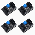 thumbnail image 1 of 4X 3-Pin 4-Pin Fan Adapter PWM PC Case Cooling Fan Hub 8-Way Splitter 12V Speed Controller with 6-Pin Power Port, 1 of 7