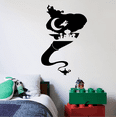 thumbnail image 2 of Aladdin Genie Silhouette Genie Lamp Castle Moon Aladding Silhouette Vinyl Wall Art Sticker Decal Home Kids Room Boys Girls Room Nursery Room Wall Décoration Design Décor Decal Size (10x6 inch), 2 of 3