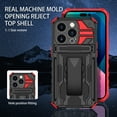 thumbnail image 4 of SaniMore for iPhone 13 Pro Max 6.7" 2021 Case with 360 Degree Rotating Detachable Belt Clip Hidden Bracket Hybird Heavy Duty Protective Drop Resistant Tri-layer Shell for iPhone 13 Pro Max, Red, 4 of 14