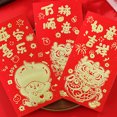 thumbnail image 4 of CSChome Enveloppe Rouge Chinoise Enveloppes Rouges Design Mignon de Dessin Animé Porte-Argent Festif 6 Pcs, 4 of 7