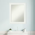thumbnail image 5 of Amanti Art Craftsman White Wood Framed Non-Beveled Bathroom Vanity Wall Mirror - 23 x 29 in, 5 of 9