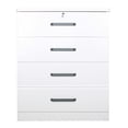 thumbnail image 2 of Better Home Products Commode de Rangement Liz Super Jumbo 4 Tiroirs en Blanc, 2 of 9