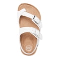 thumbnail image 5 of Wonder Nation Classic White Footbed Slide Sandal (Toddler Girls), 5 of 6