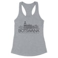 thumbnail image 1 of Skyline Botswana South Africa Tank Top Fitted Racerback Women's X-Small Heather Grey, 1 of 5