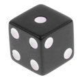 thumbnail image 4 of KLKCMS 10pcs/set D6 Dice for Home Pub Party Board Games 16mm MultiColor Black, 4 of 9