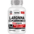 thumbnail image 1 of L-Arginina 2100mg Platinum Testrol 3 en 1 90 Capsulas Testrol Platinum, 1 of 3