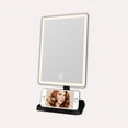 thumbnail image 4 of Impressions Vanity Charmed Tri Tone LED Makeup Mirror with Lights and Catchall Tray (Black), 4 of 9