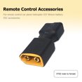thumbnail image 4 of Conector Enchufable Adaptador paralelo de plástico Piezas de control remoto XT60 a T Reemplazo de enchufe para RC Car Airplane Likrtyny libre de BPA, 4 of 8