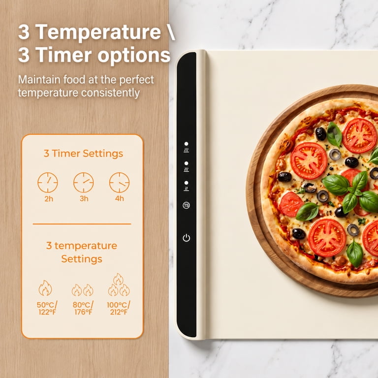 M Buder Electric Warming Tray, 3-Heat Settings photo 8