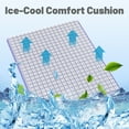 thumbnail image 3 of Seat Cushion, Cooling seat Cushion (Super Lightweight & Portable), Breathable Honeycomb Design Absorbs Pressure Points Seat Cushion, Cooling Mat for Office Chair, Home Car seat Cushion for Wheelchair, 3 of 9