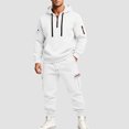 thumbnail image 2 of Leey-World Men Clothes Sets Outfits Jogging Suits for Men Activewear Work Out Hoodie and Sweatpants Set Casual Big and Tall Baggy Jumpsuit, 2 of 6
