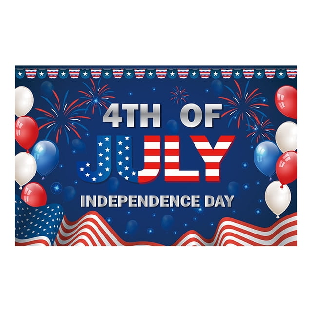 Gran pancarta de fondo para fotografía con temática del Día de la Independencia Patriótica, decoraciones para fiestas de regreso, 180 x 110 cm