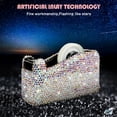 thumbnail image 6 of Bling Bling Crystal Luxury Handmade Diamond Desktop Tape Dispenser for Fashion Girls Women (AB Color), 6 of 7