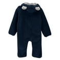 thumbnail image 4 of Timegard Toddler Boys Girls Clothes Winter Warm Cute Hood Rompers Fleece Fuzzy Comfy Zip up Infant Onesies, 4 of 8