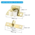thumbnail image 2 of Uxcell Stainless Steel Cabinet Latches Wardrobe Double Roller Catch  Spring Bead Hardware Latch, 2 Set Gold, 2 of 6