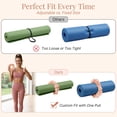 thumbnail image 4 of SHAANXIXIAN Adjustable Yoga Mat Scrunchie, 2-in-1 Mat Strap and Hair Tie, Fits All Standard & Extra Thick Yoga Mats, 4 of 5