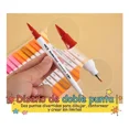 thumbnail image 3 of Marcadores Plumones 120 Colores Doble Punta Pincel Dibujo, 3 of 6