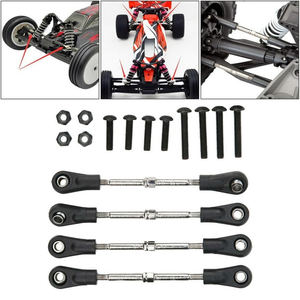 Varilla de dirección ajustable de Metal RC perfecl para coche 68mm-77mm