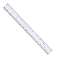 thumbnail image 2 of Lunfar Plastic Ruler, 30cm, Transparent, 2 of 2