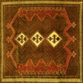 thumbnail image 1 of Ahgly Company Machine Washable Indoor Square Persian Yellow Traditional Area Rugs, 6' Square, 1 of 4
