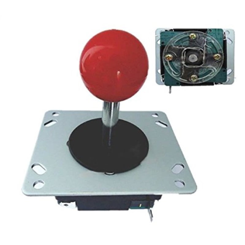 Arcade Joystick with Red Ball Switchable From 8way to 4way
