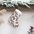 thumbnail image 6 of Daiia Vintage Butterflies Print Christmas Stocking，18"Large Knitted Xmas Stocking for Kids, Family Stocking for Fireplace Christmas Holiday Party Decoration, 6 of 7