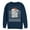 Navy Blue, variant on Men's Despicable Me Christmas Good Minion  Sweatshirt Navy Blue Medium