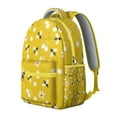 thumbnail image 2 of Bees Striped Backpack&nbsp;- Classic Style Bookbag for Work & Study, Business-Friendly Design with Document Folder, Smooth Zipper Glides, 2 of 6