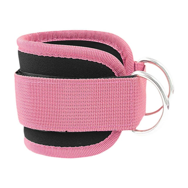 Colaxi Sangle de Cheville pour Machine à Câbles Manchette de Cheville pour Rebonds Sangle de Cheville pour Exercices du Bas du Corps Entraînement de Force des Jambes Mise en Forme Rose