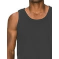 thumbnail image 3 of J. METHOD Men's Premium Basic Casual Plain Tank Top Sleeveless Crewneck Active Workout T Shirts NEMT106 Dark Grey 3XL, 3 of 4