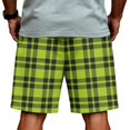 thumbnail image 5 of Satingcolo Men's Soft Daily Wear Shorts Elastic Mid Waist Summer Fall Outfits Jogging Athletic Shorts Work Out Trunks With Pockets Green 2XL, 5 of 5