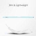 thumbnail image 2 of Allytechgroup Stand Case for iPad Air 11 inch M3 (2025) with Pencil Holder Clear Transparent Back & Soft TPU Shockproof Frame Cover [Auto Sleep/Wake] Smart Lightweight Trifold Shell, Skyblue, 2 of 9