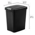 thumbnail image 2 of Sterilite 7.5 Gallon TouchTop Wastebasket with Titanium Latch, (12 Pack), 2 of 9